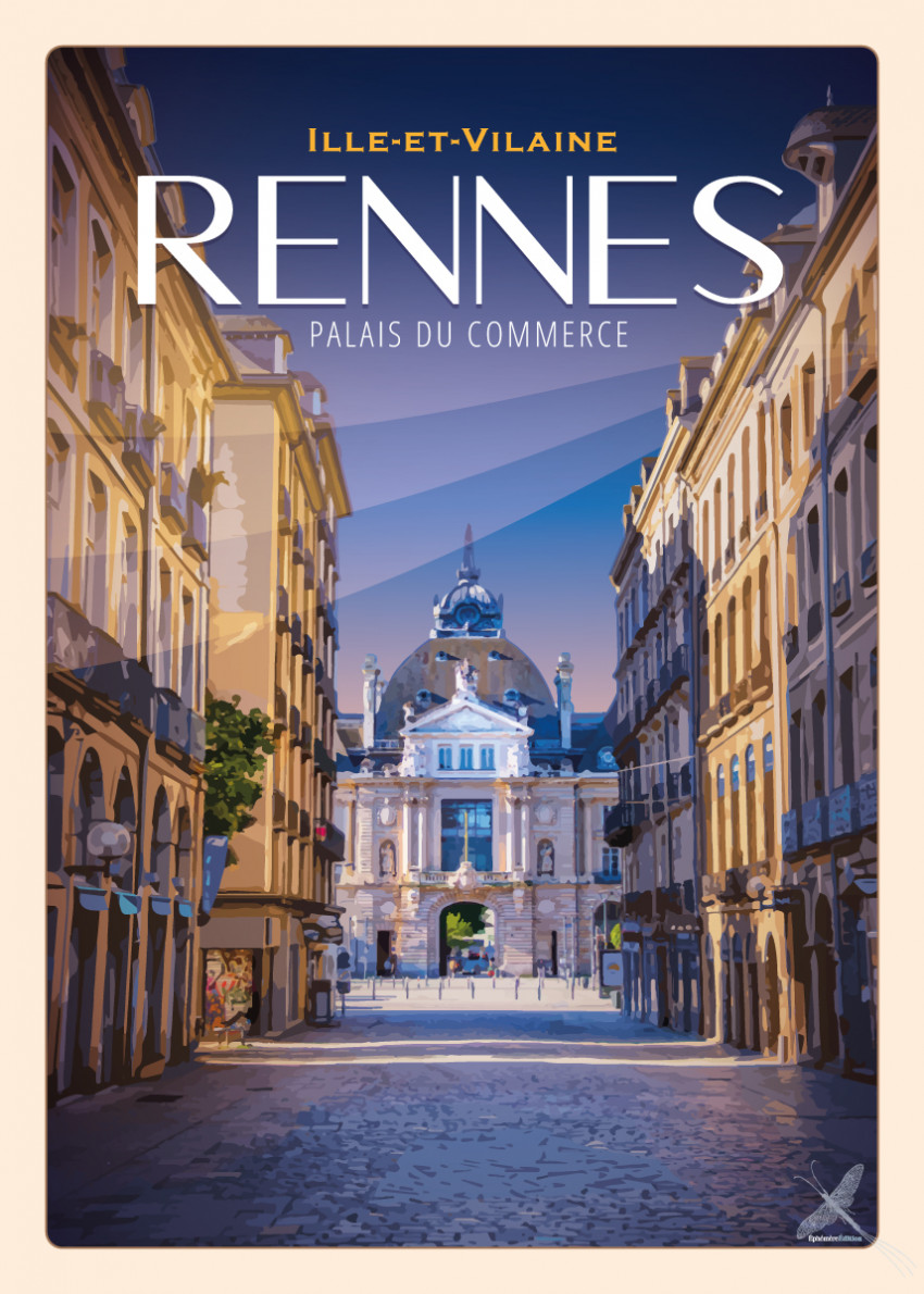 Affiche vintage - Rennes