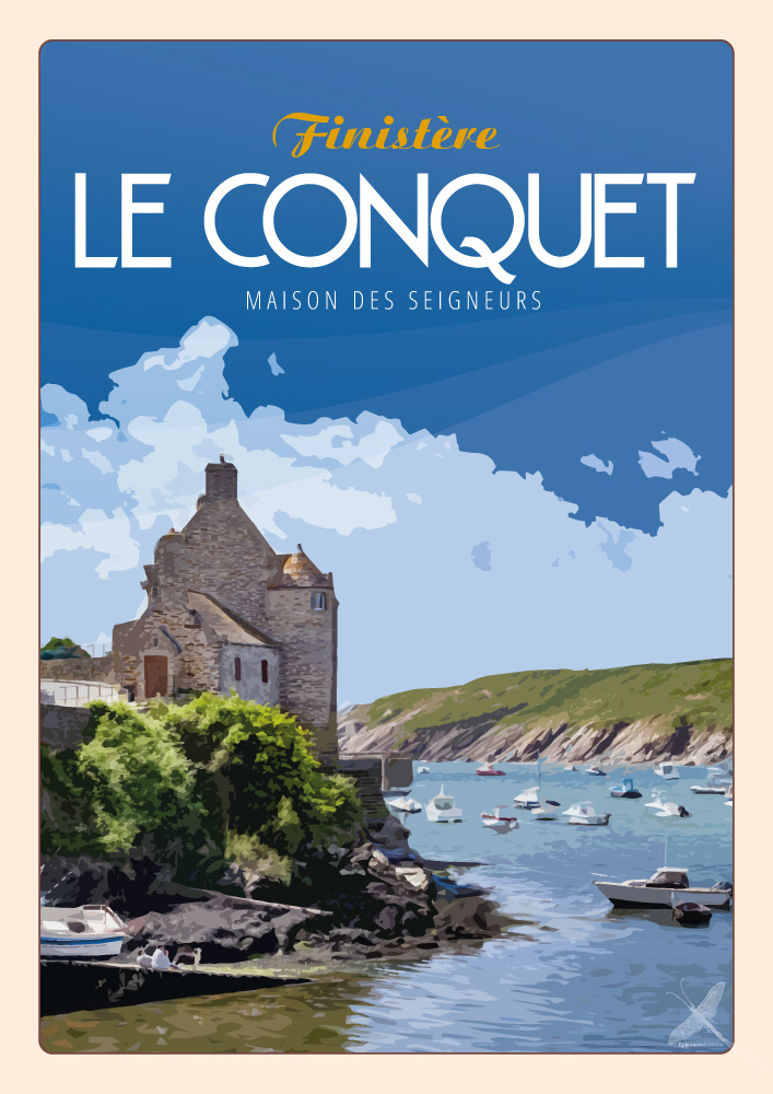 Affiche vintage - Le Conquet