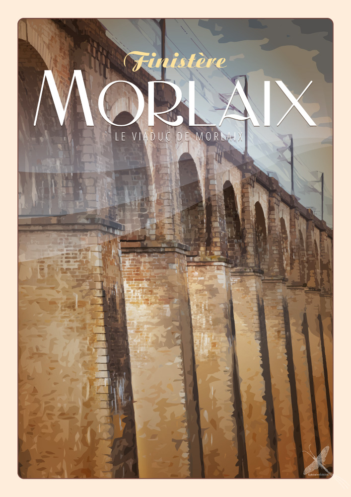 Affiche vintage - Morlaix