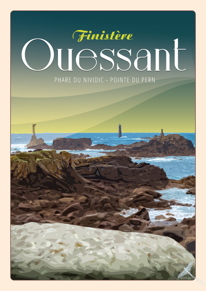 Affiche vintage - Ouessant