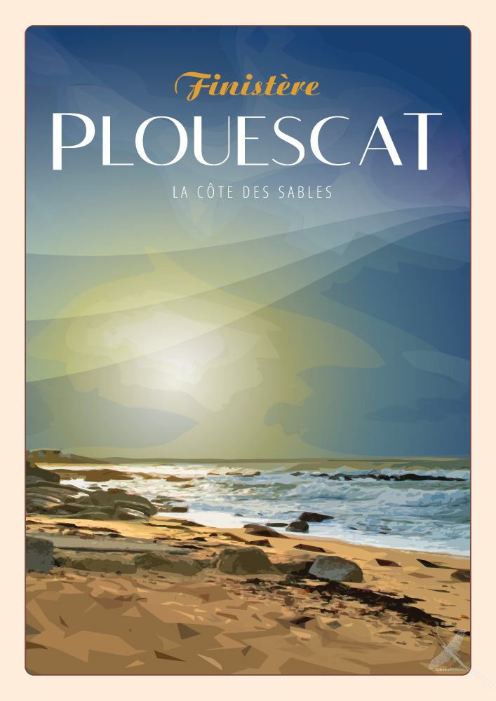Affiche vintage - Plouescat
