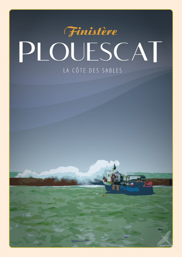 Affiche vintage - Plouescat