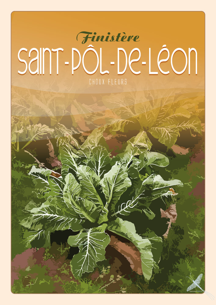 Affiche vintage - Saint-Pôl-de-Léon