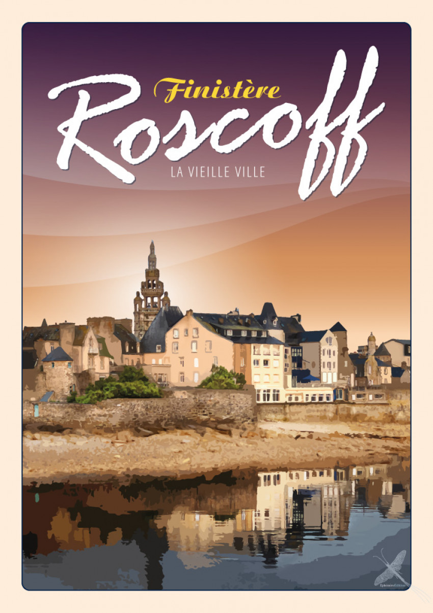 Affiche vintage - Roscoff