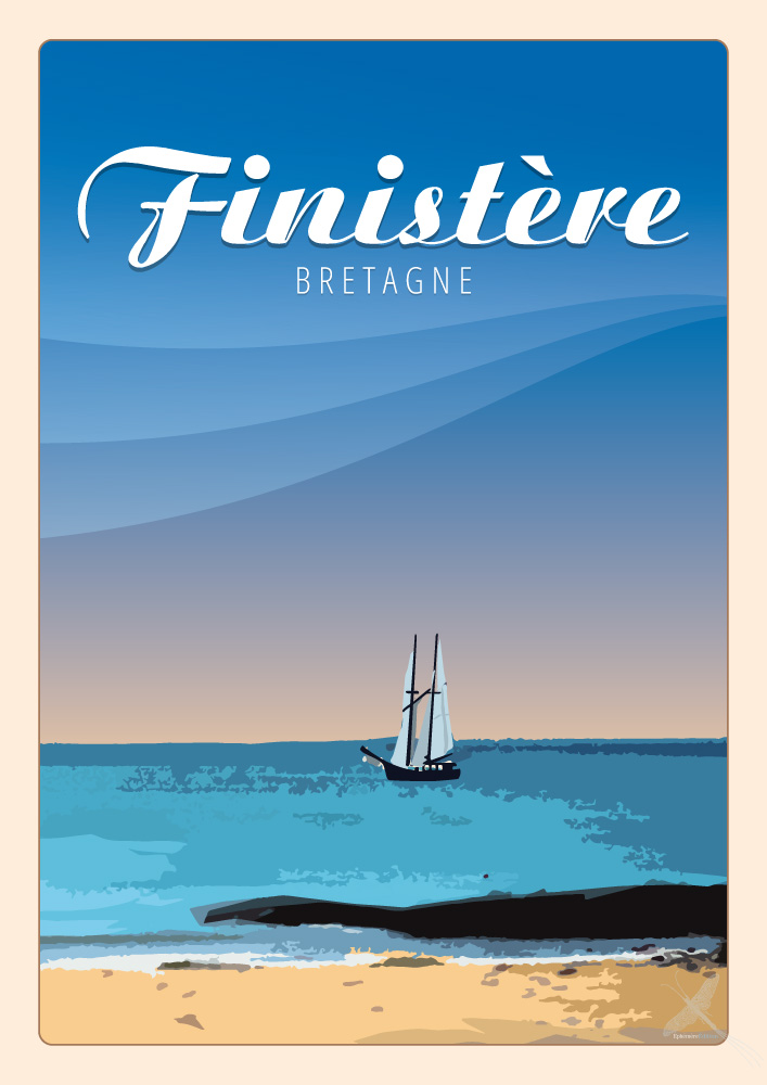 Affiche vintage - Finistère
