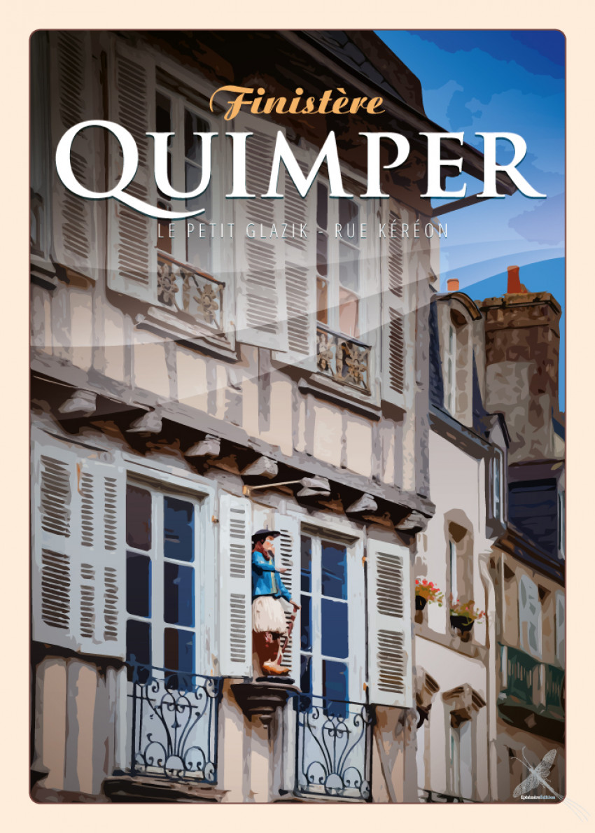 Affiche vintage - Quimper