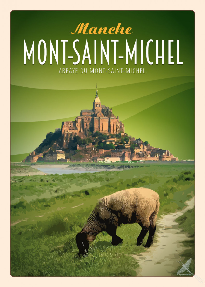 Affiche vintage - Le Mont-Saint-Michel