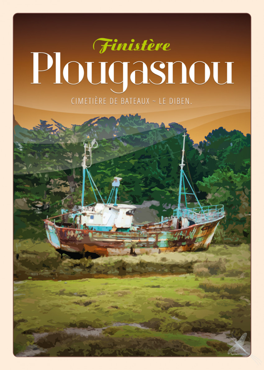 Affiche vintage - Plougasnou